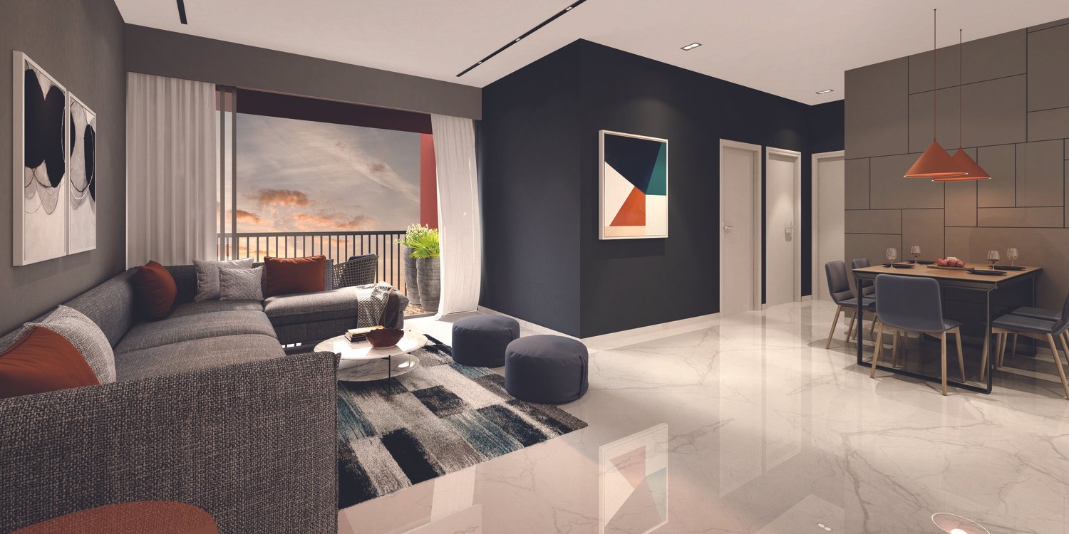 Pentagon Luxury Living Room